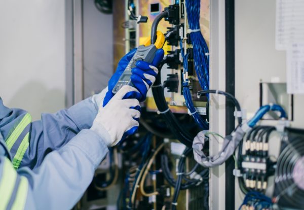 Electrician,Worker,Checking,Repair,Maintenance,Fix,Service,Electric,System.,Engineer